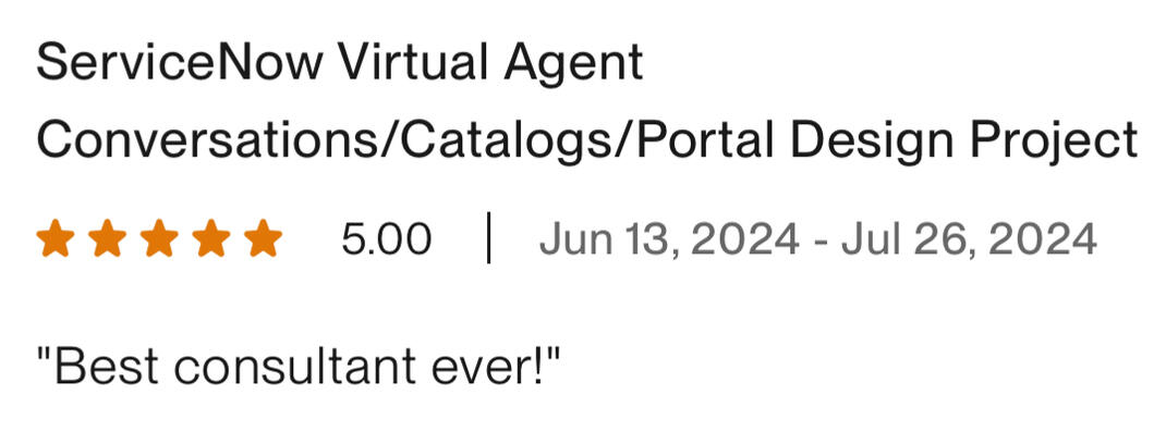 Best consultant ever!